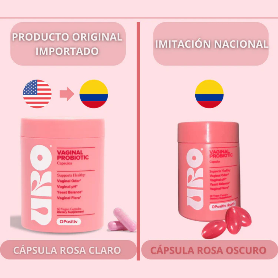 Uro probiótico vaginal capsula rosa la ORIGINAL